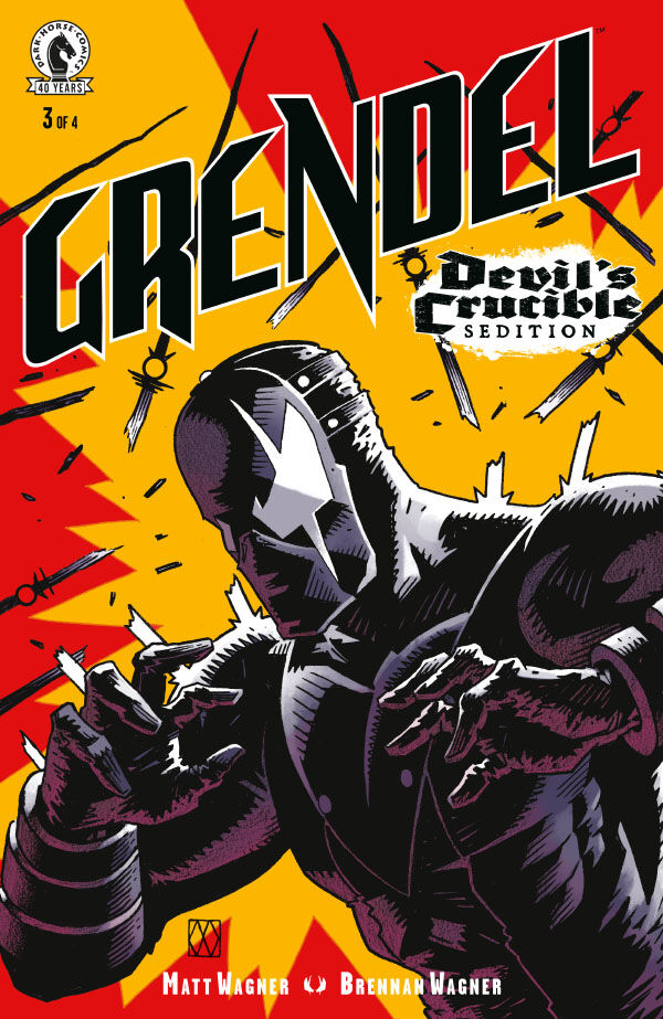 Cover of Grendel: Devil's Crucible--Sedition #3, published by Dark Horse