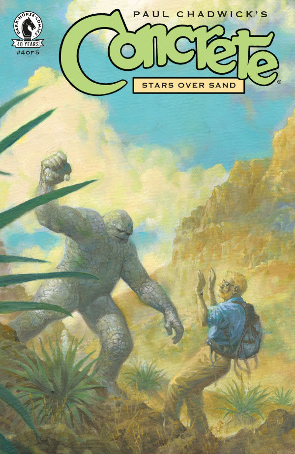 Cover of Concrete: Stars Over Sand #4, published by Dark Horse