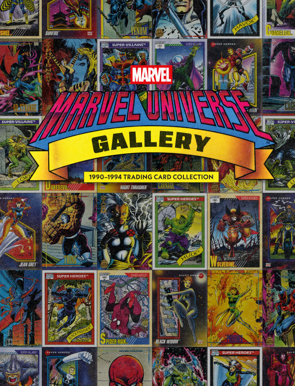 Cover of Marvel Universe Gallery: 1990-1994 Trading Card Collection HC, published by Dark Horse