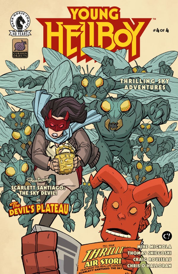 Cover of Young Hellboy: Thrilling Sky Adventures #4, published by Dark Horse