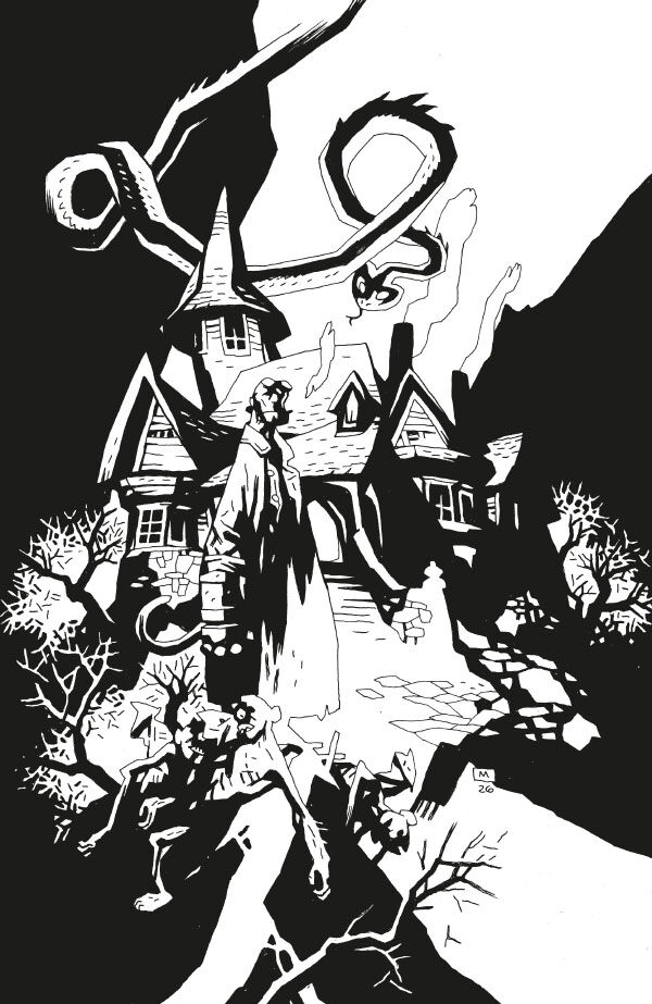 Cover of Hellboy in Hell: Nothing But Blood #1 (Mike Mignola Variant Cover), published by Dark Horse