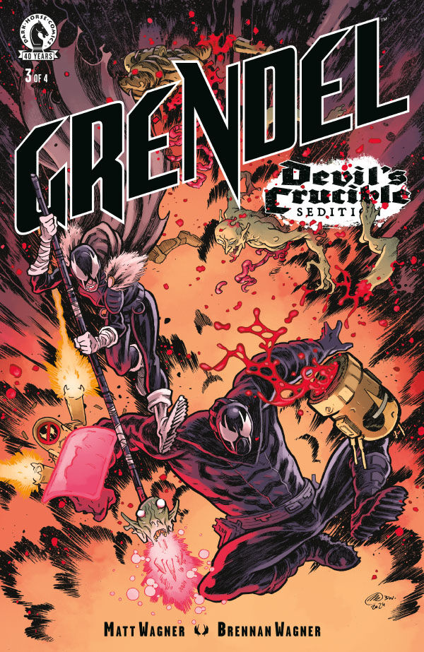 Cover of Grendel: Devil's Crucible--Sedition #3 (Mark Laszlo Variant Cover), published by Dark Horse