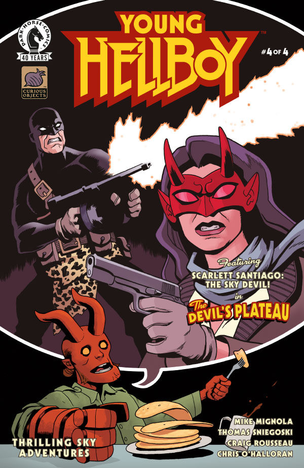 Cover of Young Hellboy: Thrilling Sky Adventures #4 (Ben Stenbeck Variant Cover), published by Dark Horse