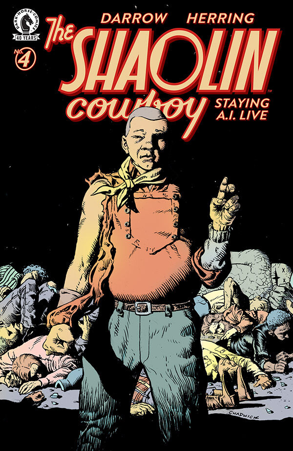 Cover of Shaolin Cowboy: Staying A.I.Live #4 (Paul Chadwick Variant Cover), published by Dark Horse