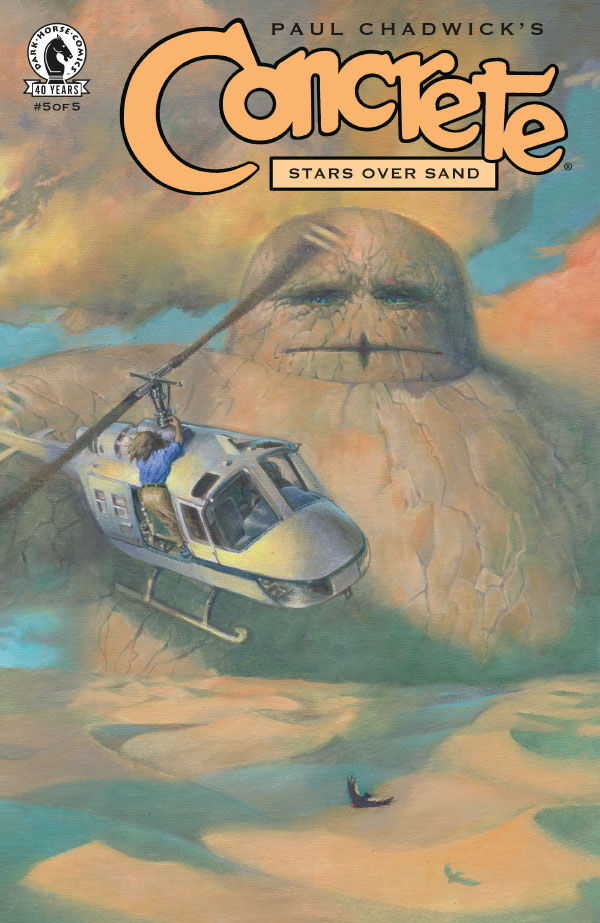 Cover of Concrete: Stars Over Sand #5, published by Dark Horse