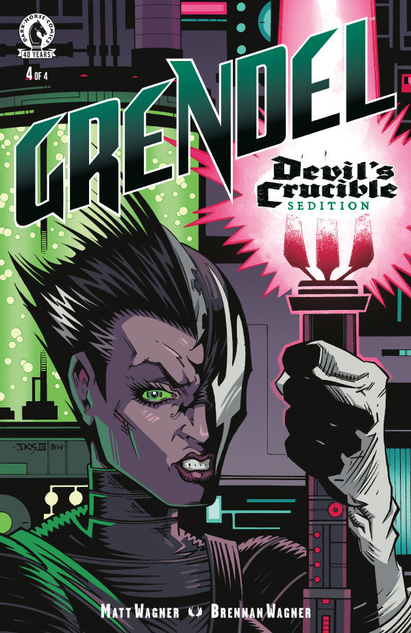 Cover of Grendel: Devil's Crucible--Sedition #4 (John K. Snyder Variant Cover), published by Dark Horse