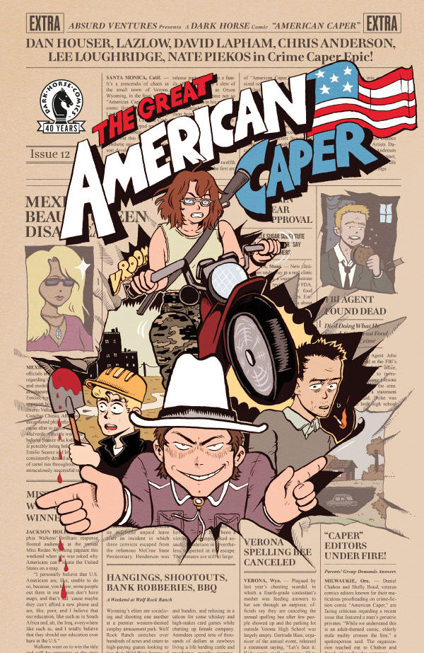Cover of American Caper #12 (Caroline Cash Variant Cover), published by Dark Horse
