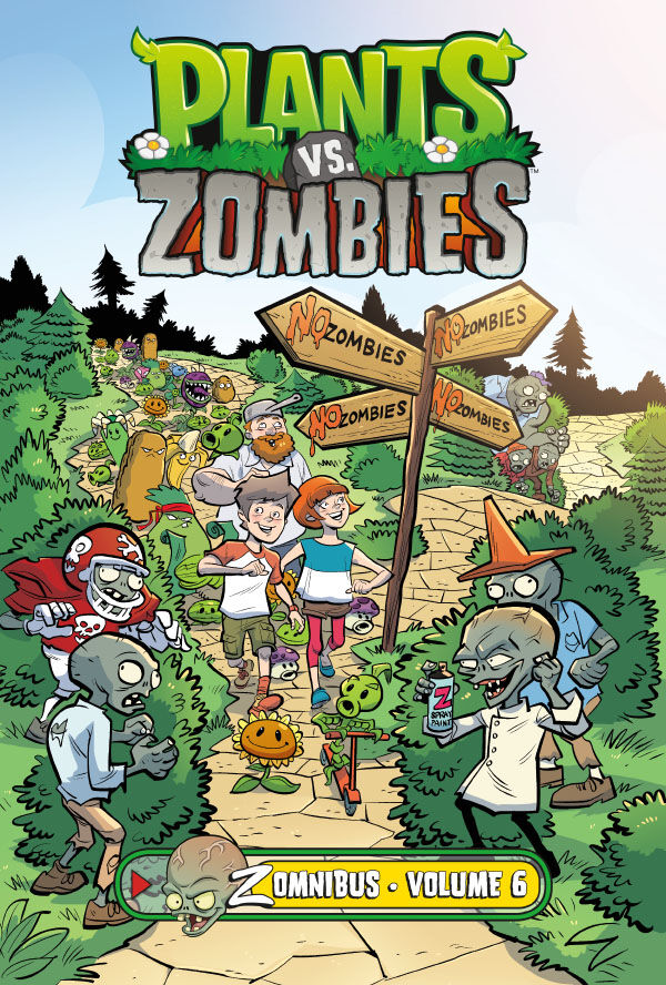 Cover of Plants vs. Zombies Zomnibus Volume 6 HC, published by Dark Horse