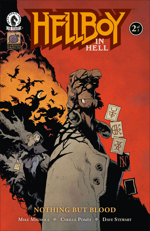 Cover of Hellboy in Hell: Nothing But Blood #2, published by Dark Horse