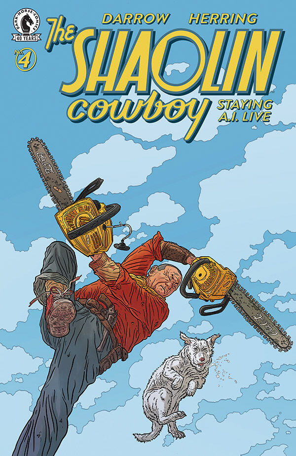 Cover of Shaolin Cowboy: Staying A.I.Live #4, published by Dark Horse