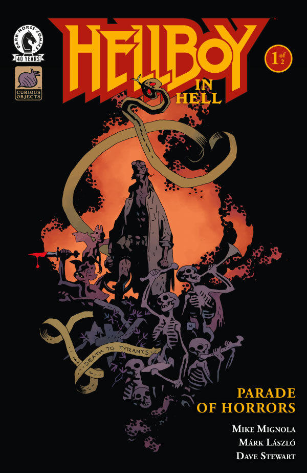 Cover of Hellboy in Hell: Parade of Horrors #1 (Mike Mignola Variant Cover), published by Dark Horse