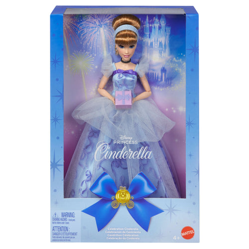 Disney Princess Birthday Celebration Cinderella Collectible Fashion Doll, Inspired By Disney Movie, Disney product photograph published by Mattel