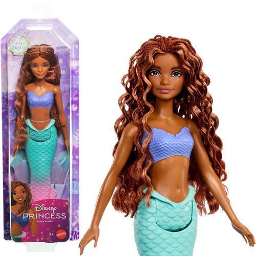 Disney Princess Ariel Mermaid Doll With Sparkling Fin, Inspired By The Little Mermaid (Live Action), Disney product photograph published by Mattel