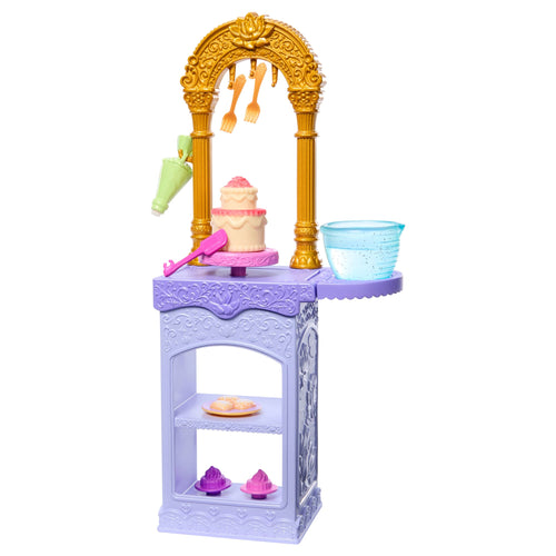 Disney Princess Enchanted Stories Tiana Pastry Set W/ Color Change Cake & 10 Accessories From Movie, Disney product photograph published by Mattel