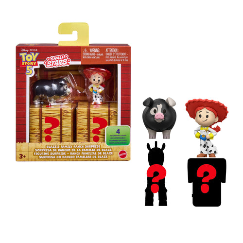 Disney And Pixar Toy Story 5 Small Stars Blaze's Family Ranch Surprise Stylized Mini Figures 4 Pack, Disney product photograph published by Mattel
