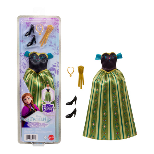 Disney Frozen Enchanted Stories Anna Clothing, Coronation Fashion & Accessories, Inspired By Movie, Disney product photograph published by Mattel