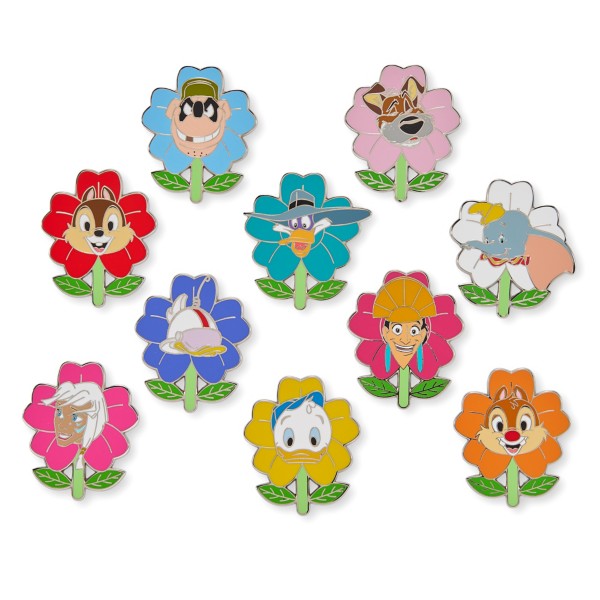 Disney Blooms Mystery Pin Blind Pack 2 pc. Limited Release, limited release Disney pin, Disney Store product photograph