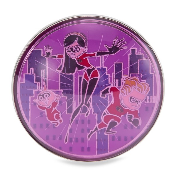 Violet Dash and Jack Jack Domed Pin the Incredibles, Disney Store product photograph