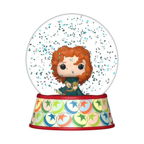 Merida Mini Glitter Globe, Pixar Mini Glitter Globe vinyl figure, Funko product render
