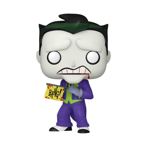 Pop! The Joker (Bang! Flag), DC Comics Pop! vinyl figure, retail exclusive, Funko product render