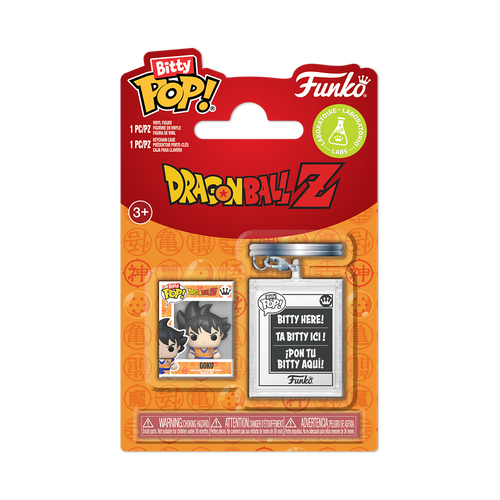 Bitty Pop! & Accessories Goku & Keychain, Dragon Ball Bitty Pop! vinyl figure, Funko product render