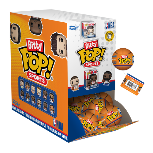 Mystery Bitty Pop! NBA (Basketball), Mystery Bitty Pop! vinyl figure, Funko product render
