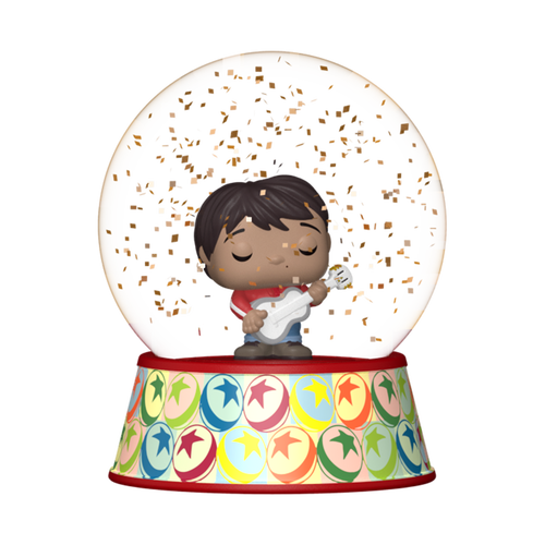 Miguel Mini Glitter Globe, Pixar Mini Glitter Globe vinyl figure, Funko product render