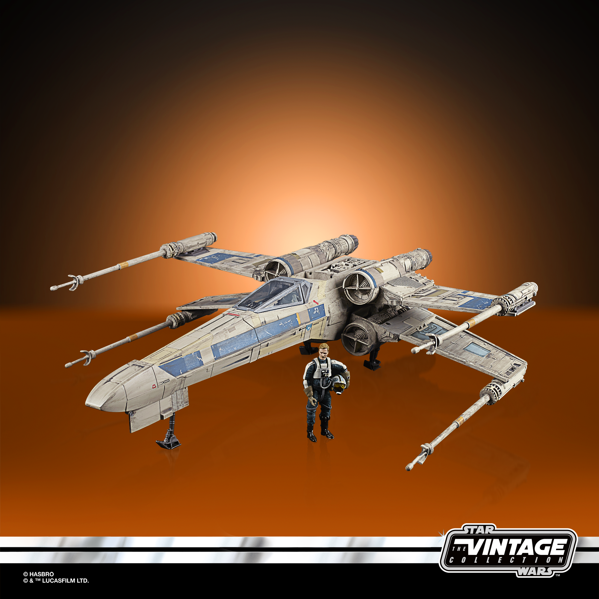 STAR WARS The Vintage Collection Antoc Merrick’s X-Wing Fighter, Star Wars: The Vintage Collection figure, Hasbro Pulse product photograph