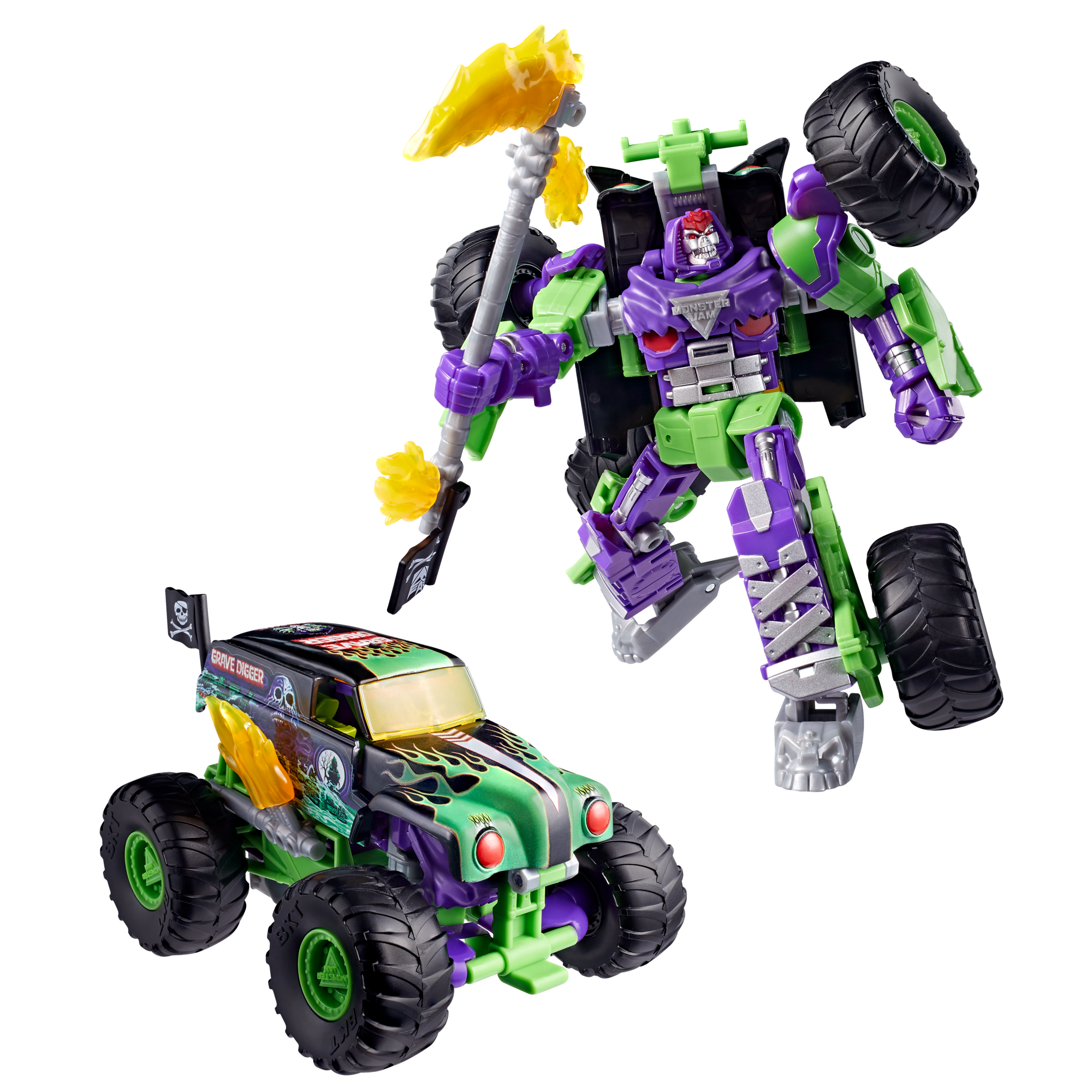 Transformers Collaborative Transformers x Monster Jam Grave Digger (Grim), Hasbro Pulse product photograph