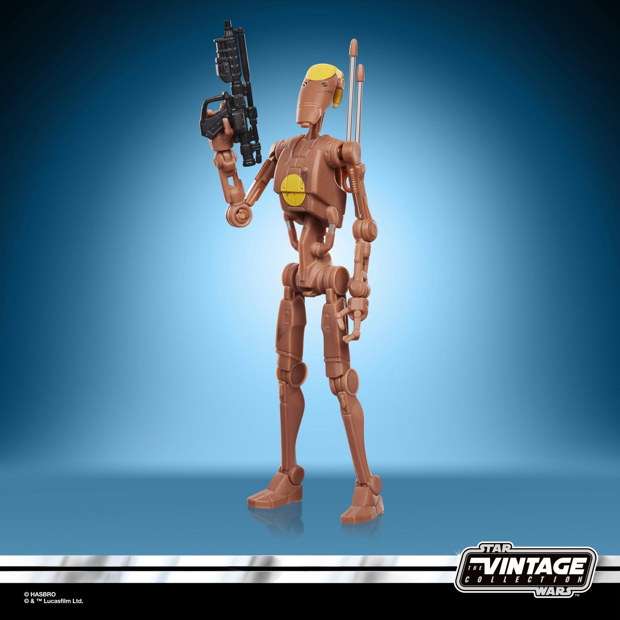 STAR WARS The Vintage Collection B1 Battle Droid Commander, STAR WARS: Attack of the Clones, Star Wars: The Vintage Collection figure, Hasbro Pulse product photograph