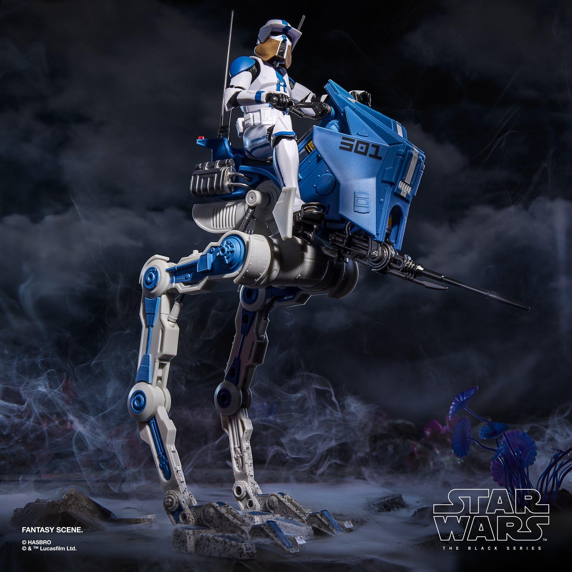 STAR WARS The Black Series ARF Trooper (501st) & AT-RT, Star Wars: The Black Series figure, hasbro pulse exclusive, Hasbro Pulse product photograph