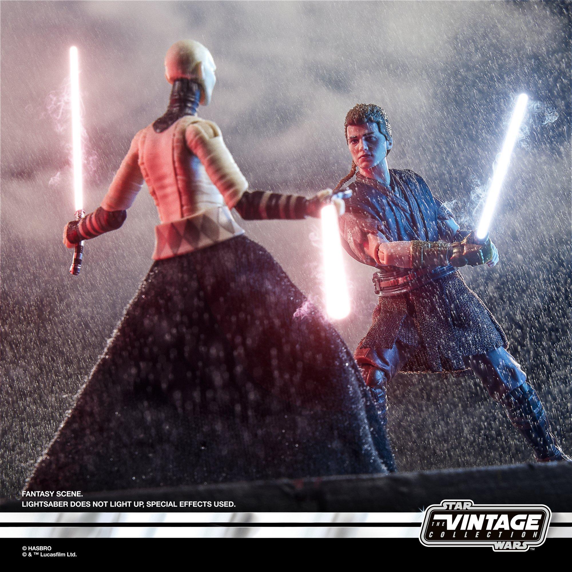 STAR WARS The Vintage Collection Anakin Skywalker & Asajj Ventress, Star Wars: The Vintage Collection figure, hasbro pulse exclusive, Hasbro Pulse product photograph