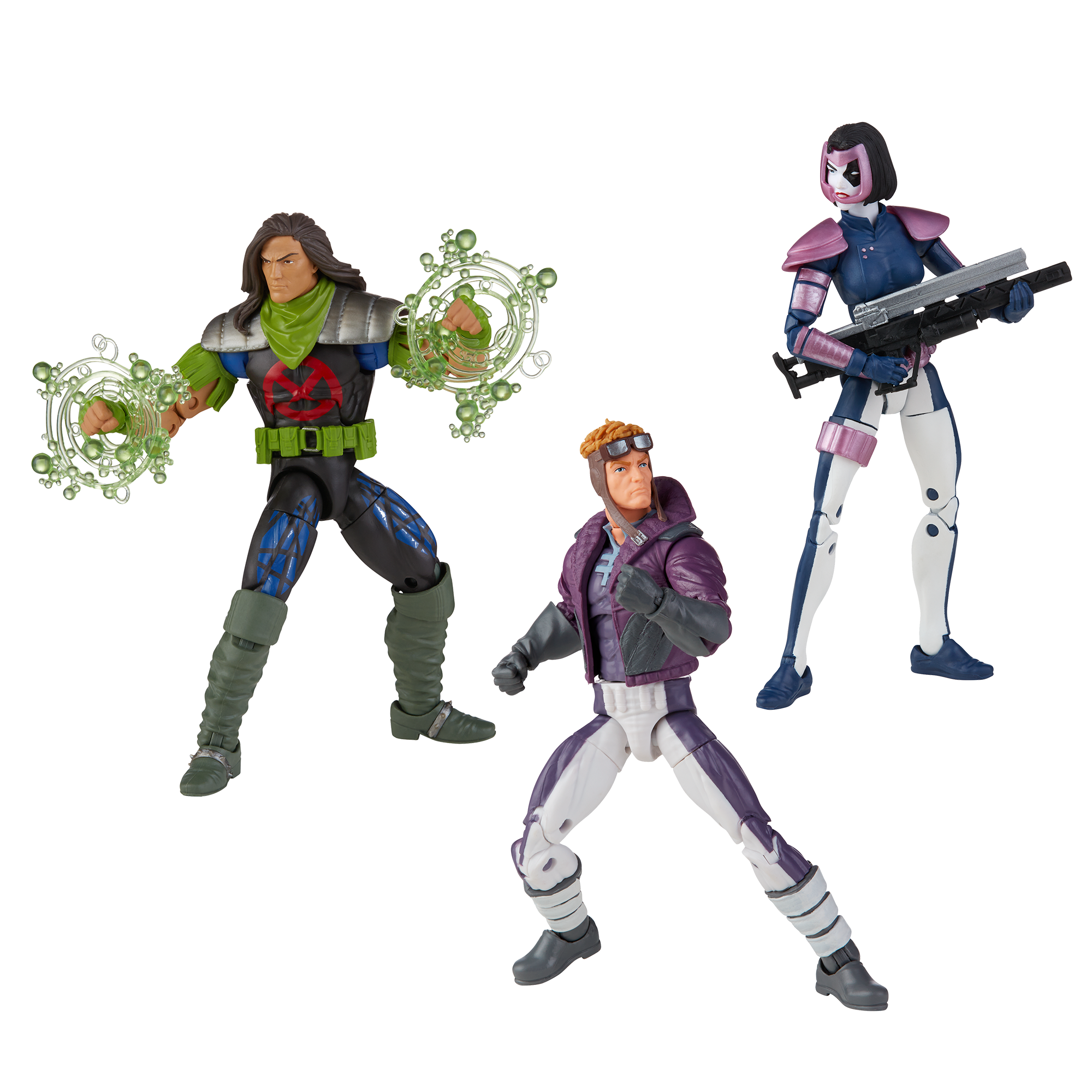 Marvel Legends Series X-Force Marvel’s Domino, Rictor, & Marvel’s Cannonball, Hasbro Pulse product photograph