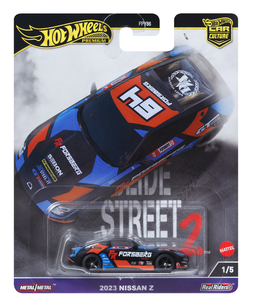Hot Wheels Premium Car Culture Slide Street Nissan 400Z 1:64 Scale Collectible Toy Vehicle, Hot Wheels product photograph published by Mattel