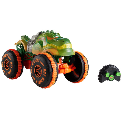 Hot Wheels Monster Trucks RC Rageasaur, Battery-Powered Remote-Control Toy Truck in 1:15 Scale, Hot Wheels product photograph published by Mattel