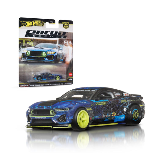 Hot Wheels Premium Car Culture 1:64 Scale Die-Cast 2024 Mustang Rtr Spec 5-Fd Vehicle, Hot Wheels product photograph published by Mattel