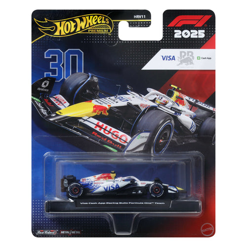 Hot Wheels 1:64 Scale Premium Die-Cast Formula 1 Collectible Toy Race Car, Hot Wheels product photograph published by Mattel