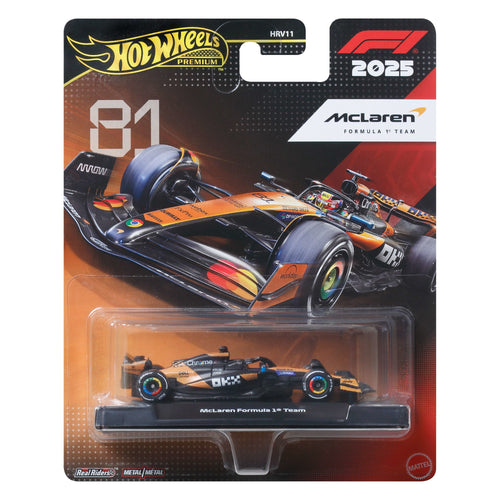 Hot Wheels 1:64 Scale Premium Die-Cast Formula 1 Collectible Toy Race Car, Hot Wheels product photograph published by Mattel