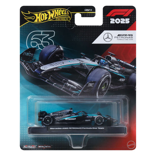Hot Wheels 1:64 Scale Premium Die-Cast Formula 1 Collectible Toy Race Car, Hot Wheels product photograph published by Mattel