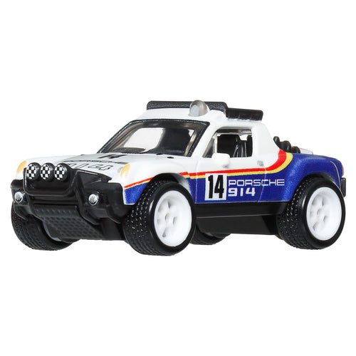Hot Wheels Car Culture Premium 1:64 Scale Die-Cast Toy Porsche 914 Safari, Thrill Climbers, Hot Wheels product photograph published by Mattel
