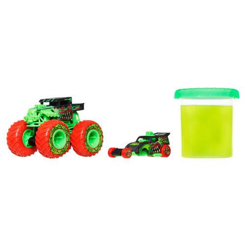 Hot Wheels Monster Trucks Mutant Chaos Toy Truck, Die-Cast Car & 4 Oz. Of Slime, Hot Wheels product photograph published by Mattel