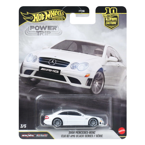 Hot Wheels Car Culture Premium 1:64 Scale Die-Cast 2008 Mercedes-Benz Clk 63 Amg Black Series, Hot Wheels product photograph published by Mattel