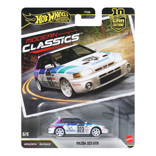 Hot Wheels Car Culture Premium 1:64 Scale Die-Cast Toy Mazda 323 Gtr, Modern Classics, Hot Wheels product photograph published by Mattel