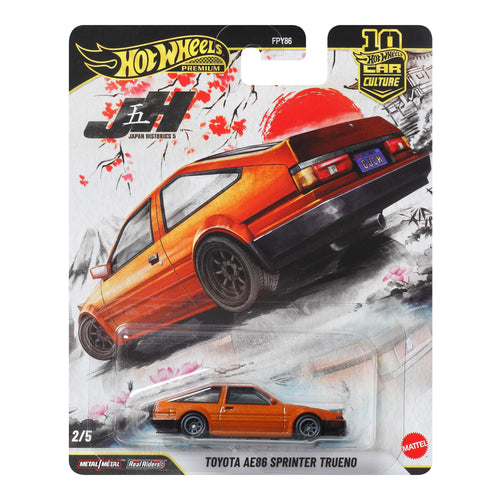 Hot Wheels Car Culture Premium 1:64 Scale Die-Cast Toy Toyota Ae86 Sprinter Trueno, Hot Wheels product photograph published by Mattel