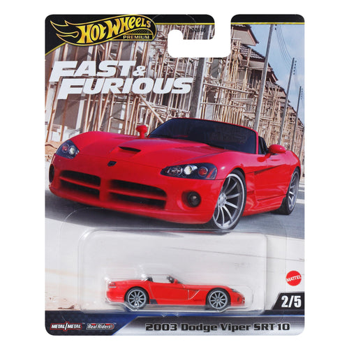 Hot Wheels Premium Fast & Furious 2003 Dodge Viper SRT 10, Mattel Creations product photograph