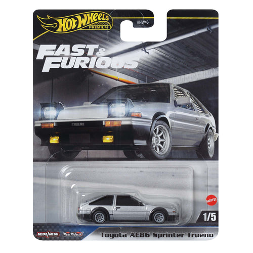 Hot Wheels Premium Fast & Furious Car Toyota AE86 Sprinter Trueno, Mattel Creations product photograph