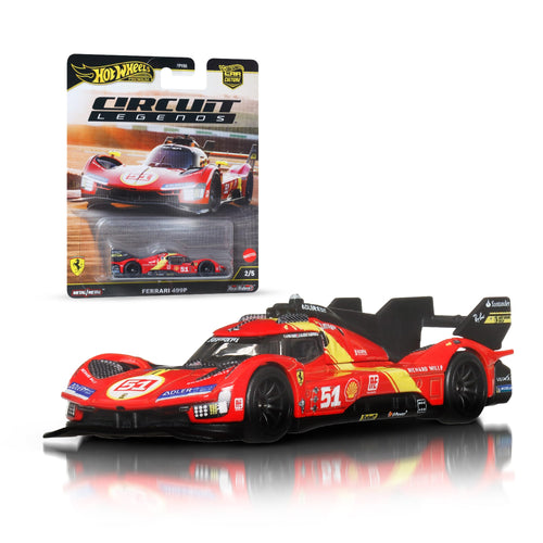 Hot Wheels Premium Car Circuit Legends Ferrari 499P, Mattel Creations product photograph