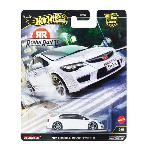 Hot Wheels Premium Car Culture Ronin Run II 07 Honda Civic Type R, Mattel Creations product photograph