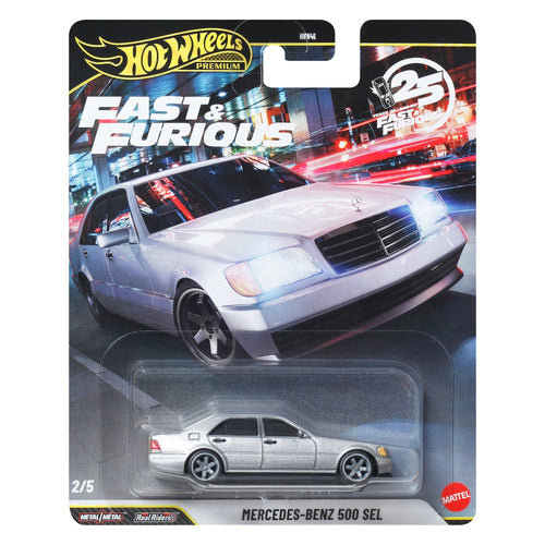 Hot Wheels Premium Fast & Furious Mercedes-Benz 500 SEL, Mattel Creations product photograph