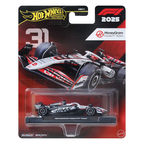 Hot Wheels Premium MoneyGram Haas 2025 Formula 1® Team Haas #31, Mattel Creations product photograph